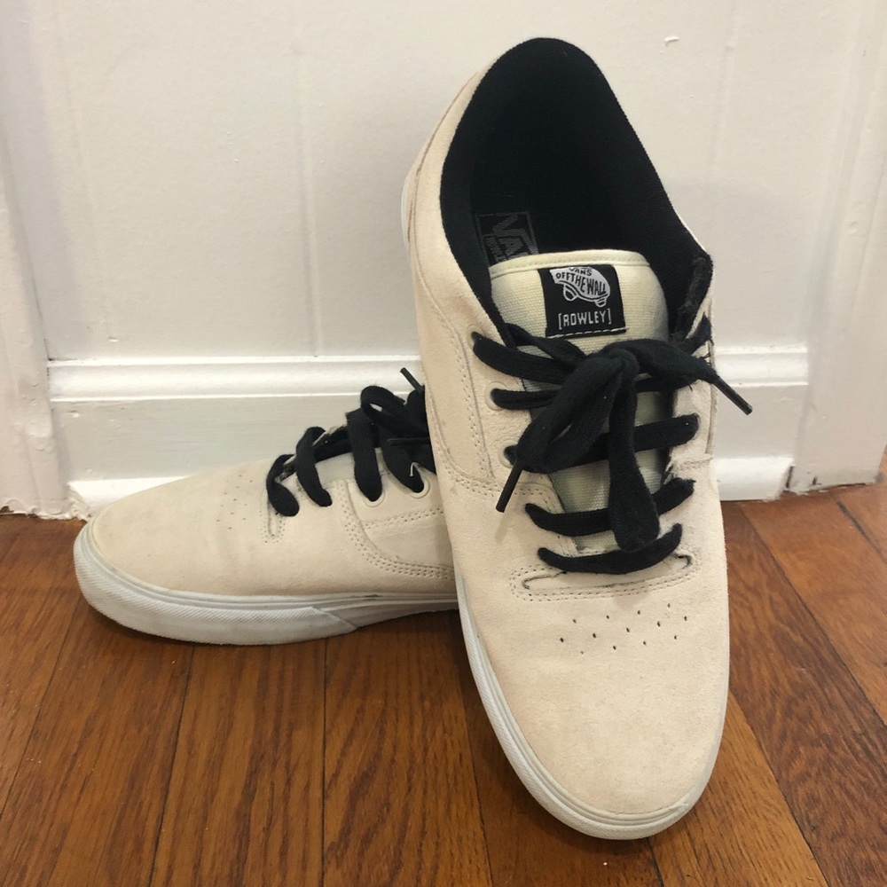 VINTAGE Vans Rowley Style 99’s EUC cream skate 10